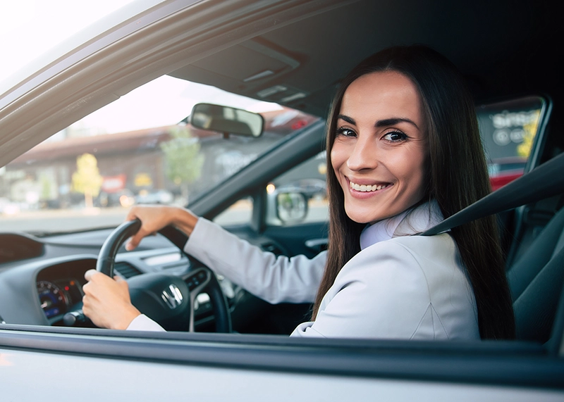 Evergreen NW Insurance Woman in Car