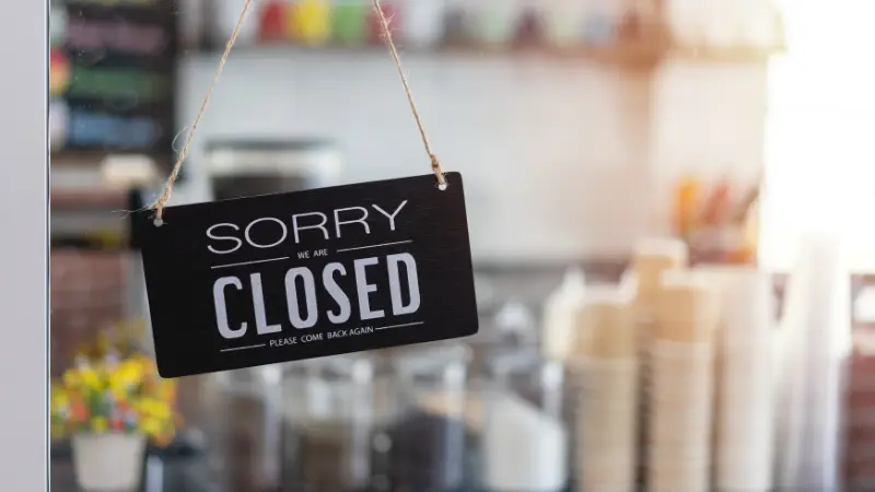 Evergreen NW Business Insurance Closed Cafe