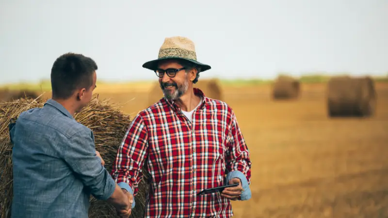 Evergreen NW Insurance Farmers Shaking Hands